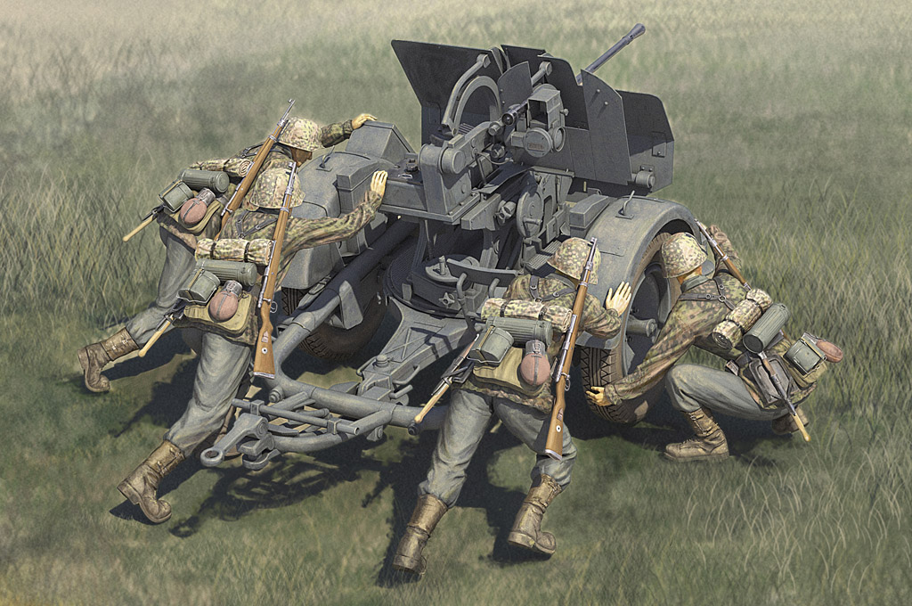 德國(guó)20毫米Flak38防空炮炮兵組 84418